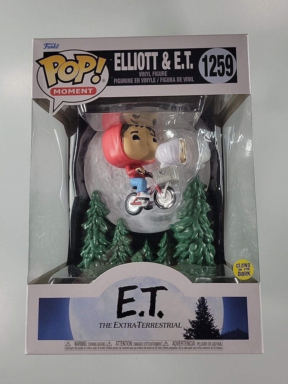 Funko Pop Moments: E.T. - Elliot & E.T. (Glows in the Dark) #1259