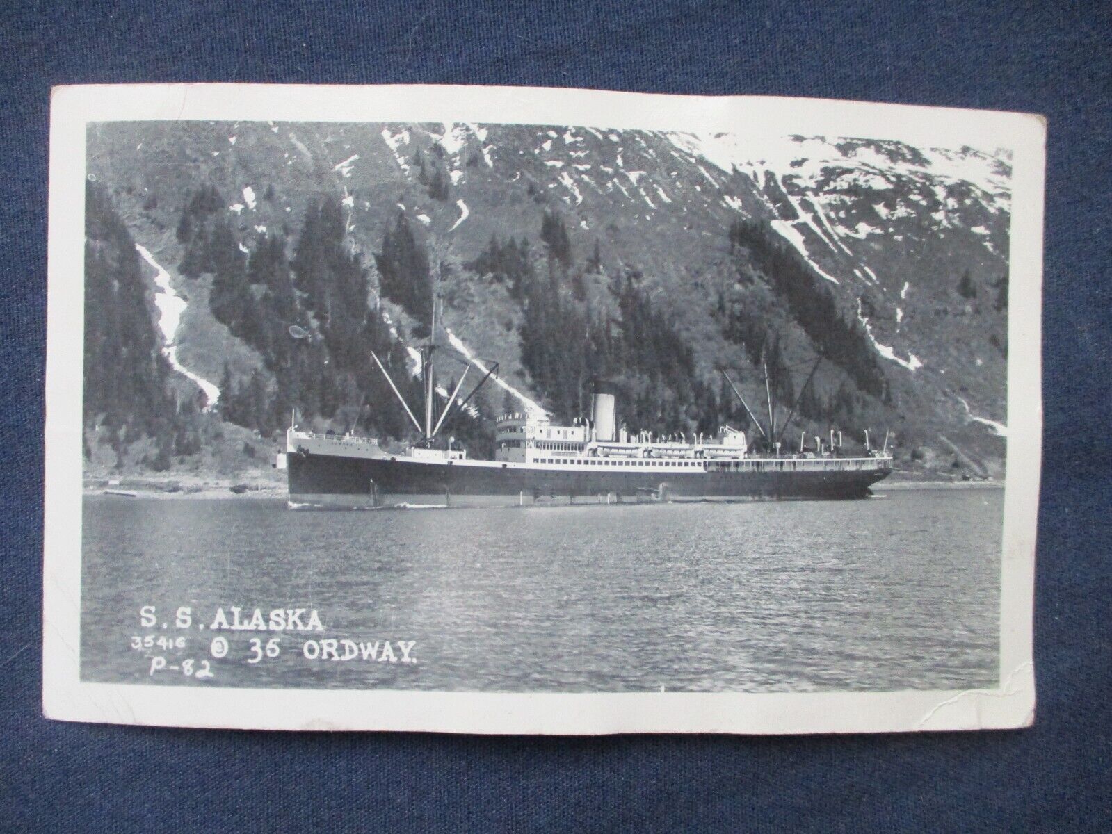 RP Steamer Alaska Postcard 1942 Seattle Washington Cancel