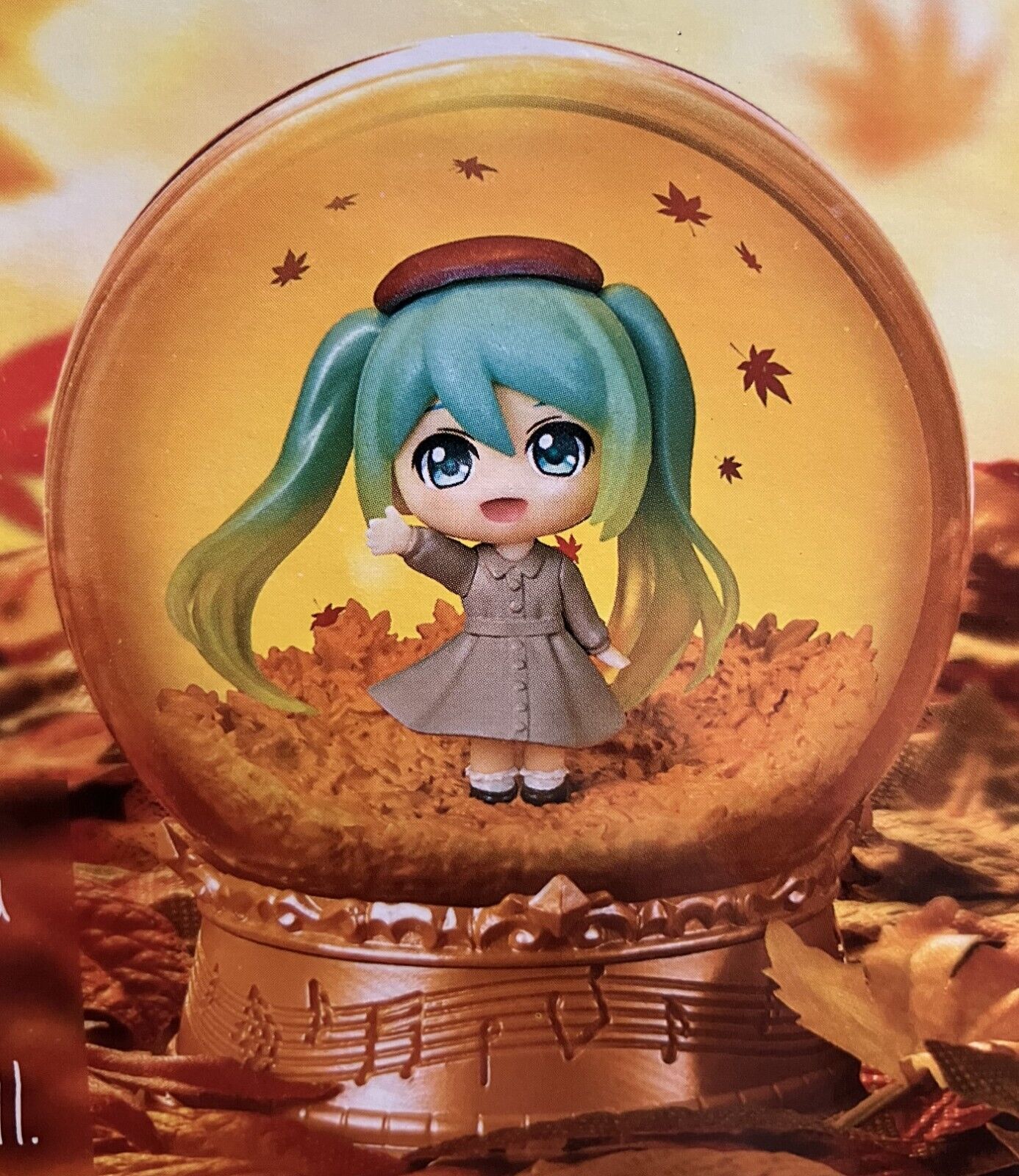 Re-ment Hatsune Miku Scenery Dome Figure #3 See You in the Fall Japan Import