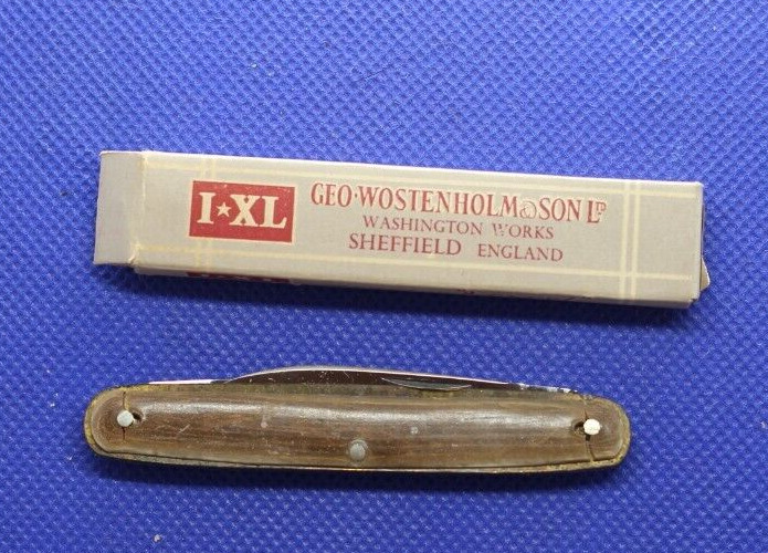 Vintage George Wostenholm IXL, 2 blade pen knife.  NOS,NIB