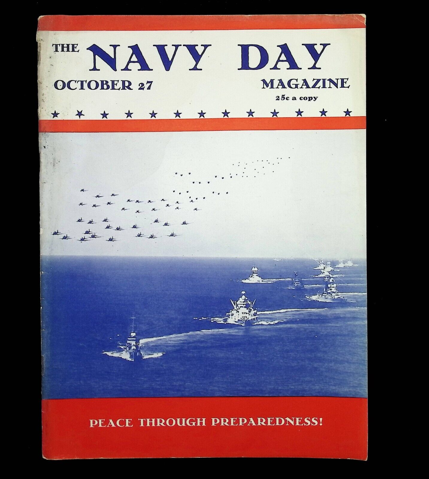 Rare October 27, 1940 NAVY DAY Magazine, Lot of Photos and Advertisements