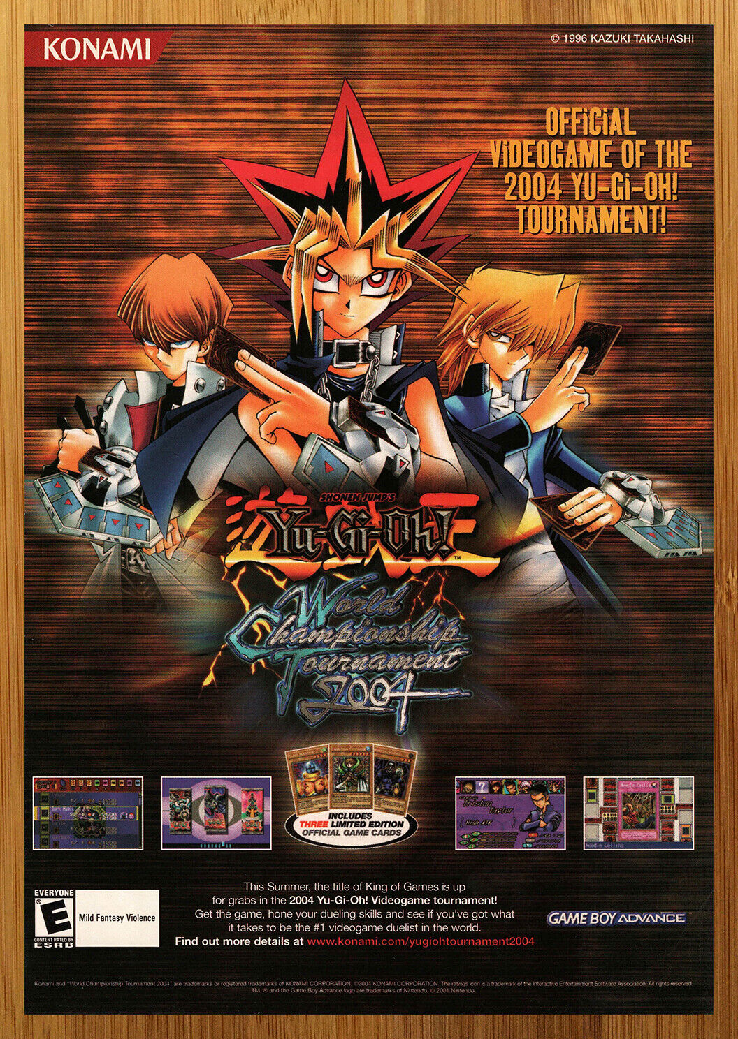 2004 Yu-Gi-Oh World Championship Tournament Print Ad/Poster Official Promo Art