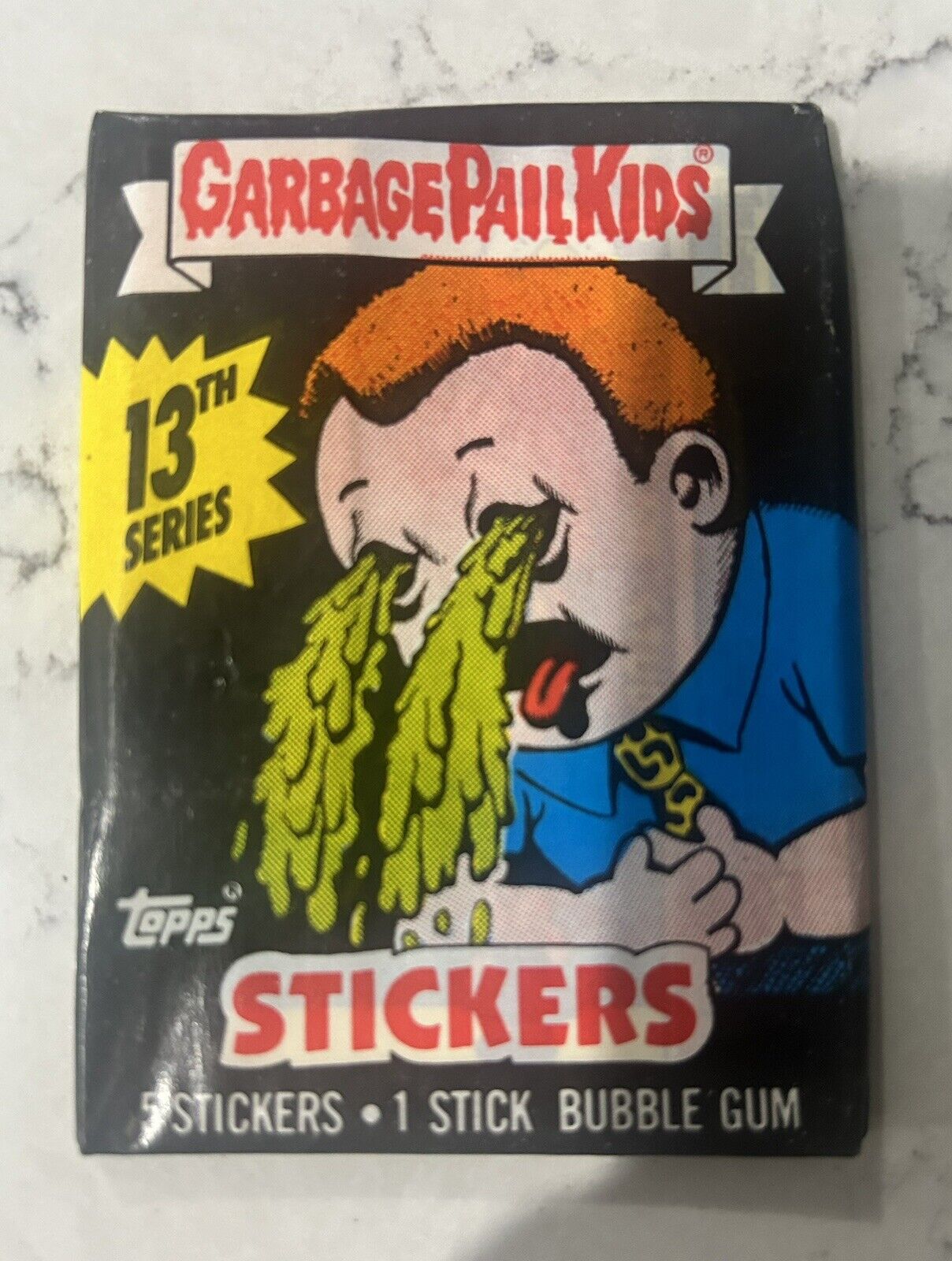 Garbage Pail Kids 13th Series Sealed Wax Pack OS13 from Authenicated BBCE Box