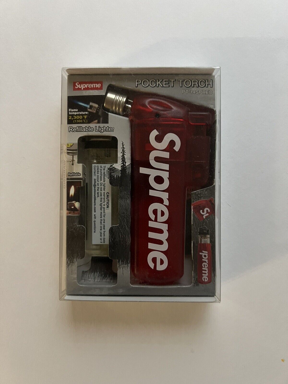 NEW Supreme Soto Pocket Torch|FW23|RED| Never Opened