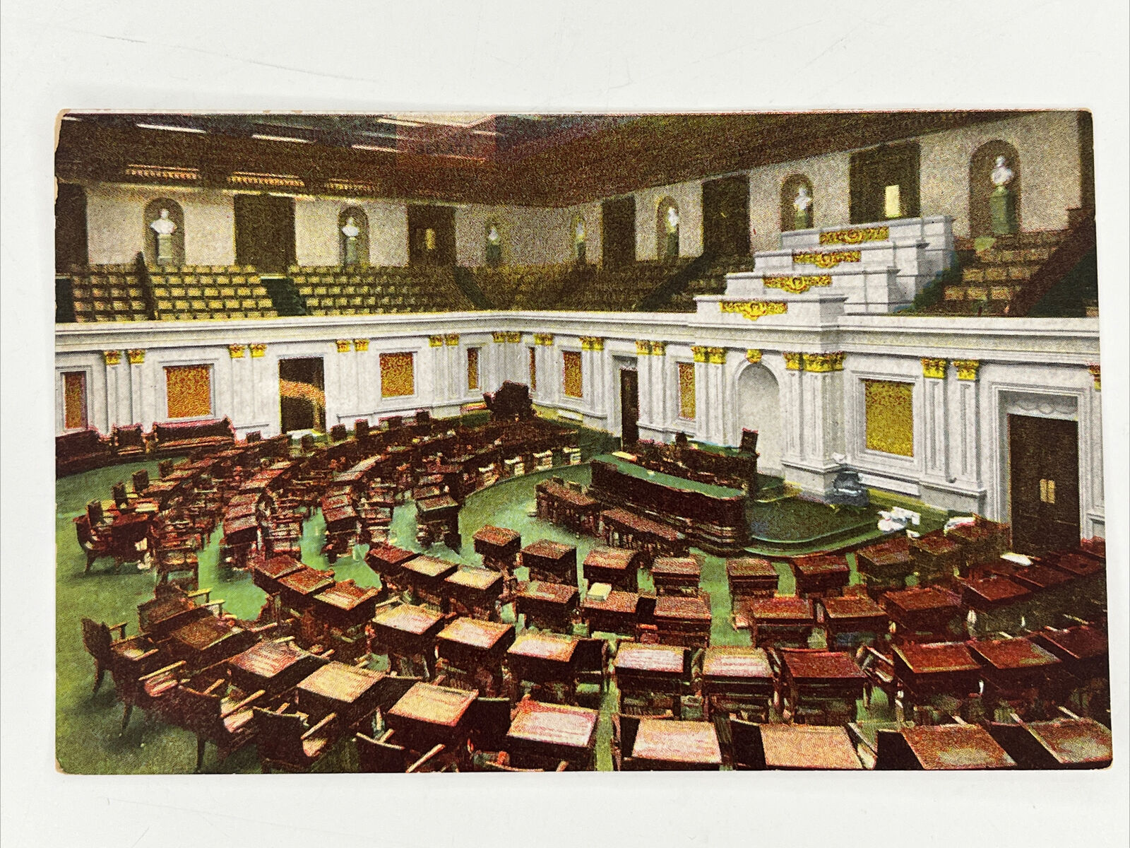 Postcard Senate Chamber U.S. Capitol Washington DC Government Interior View 