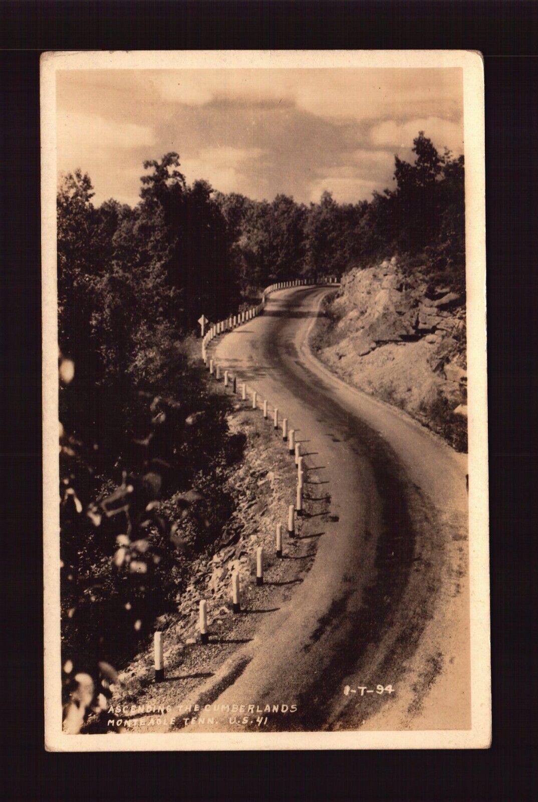 POSTCARD : TENNESSEE - MONTEAGLE TN - RPPC ASCENDING THE CUMBERLANDS REAL PHOTO
