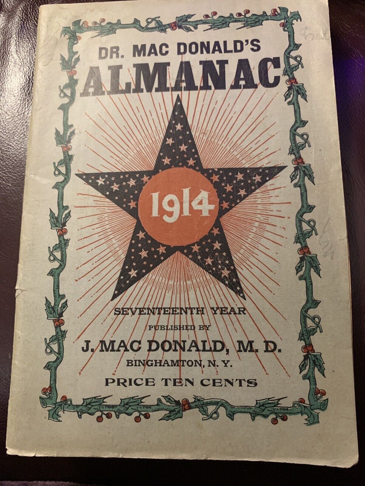 Vintage 1914 Dr. Mac Donald\'s Astrological Dream Book Pamphlet/Book