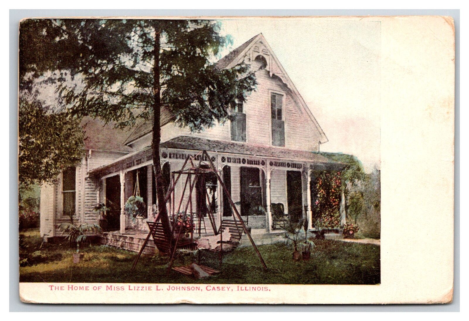 1917 CASEY, Illinois Postcard \