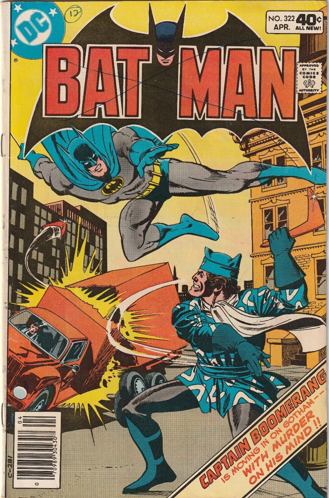 BATMAN #322  1980 CAPTAIN BOOMERANG COVER & APPEARANCE CATWOMAN DC