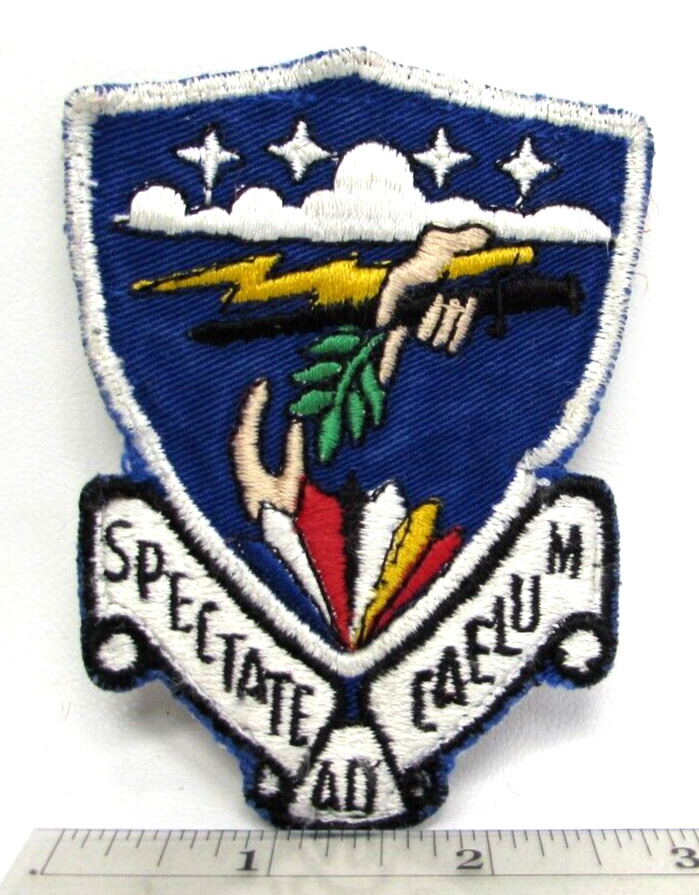Vintage Spectate Ad Caelum USAF 403rd Rescue Weather Recon Jacket Patch Keesler
