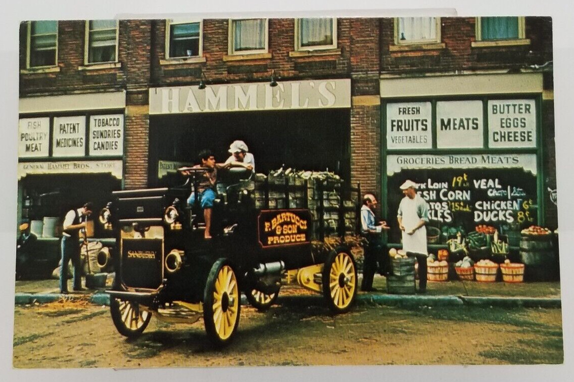 1912 Advertising F Bartucci & Son Produce Truck Postcard