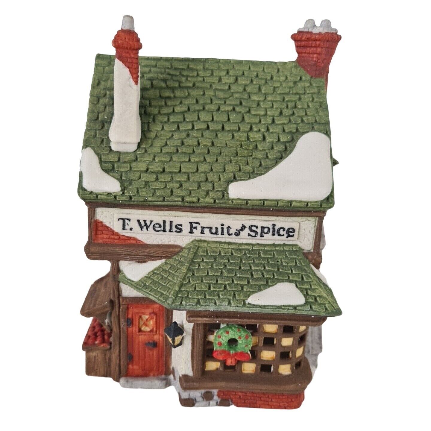 Department 56 Hershey\'s Holiday Village + T. Wells Fruit and Spice Shop 59242