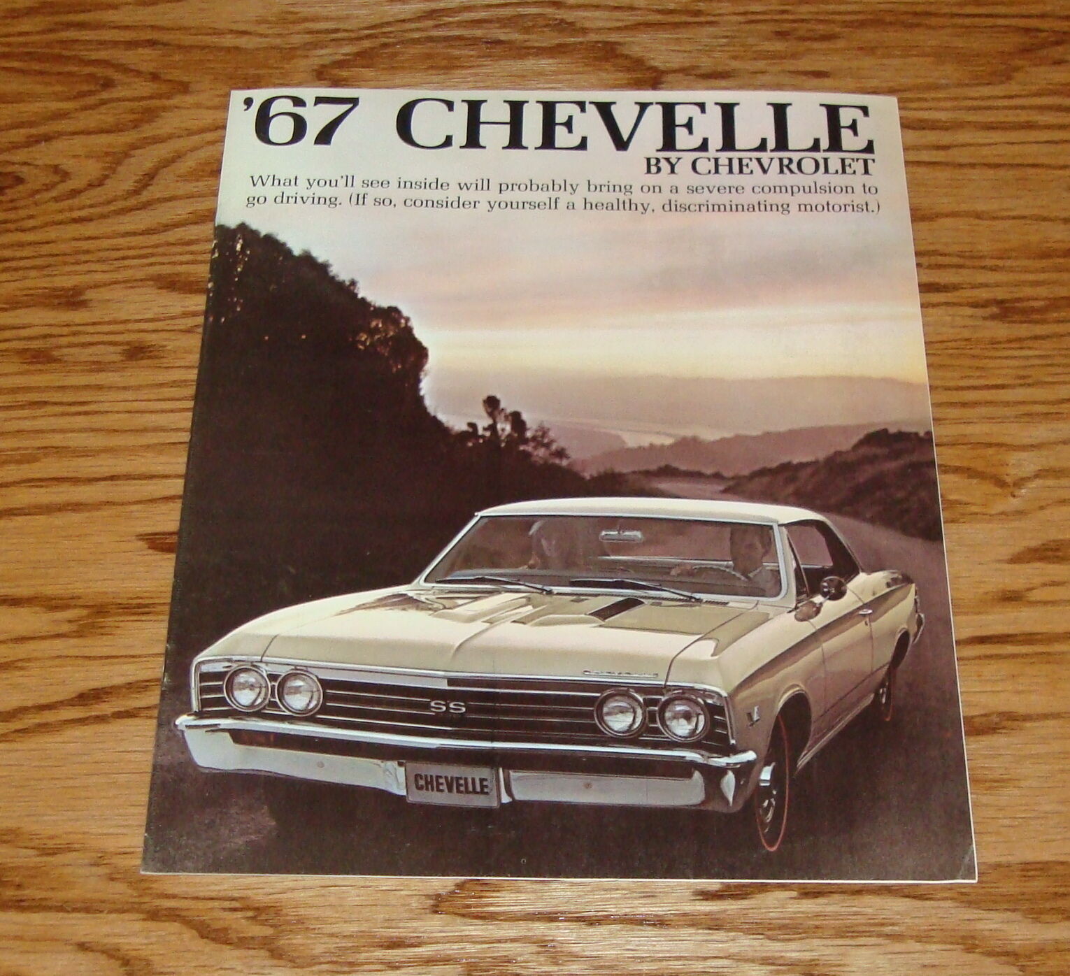Original 1967 Chevrolet Chevelle Sales Brochure 67 Chevy SS 396 Malibu