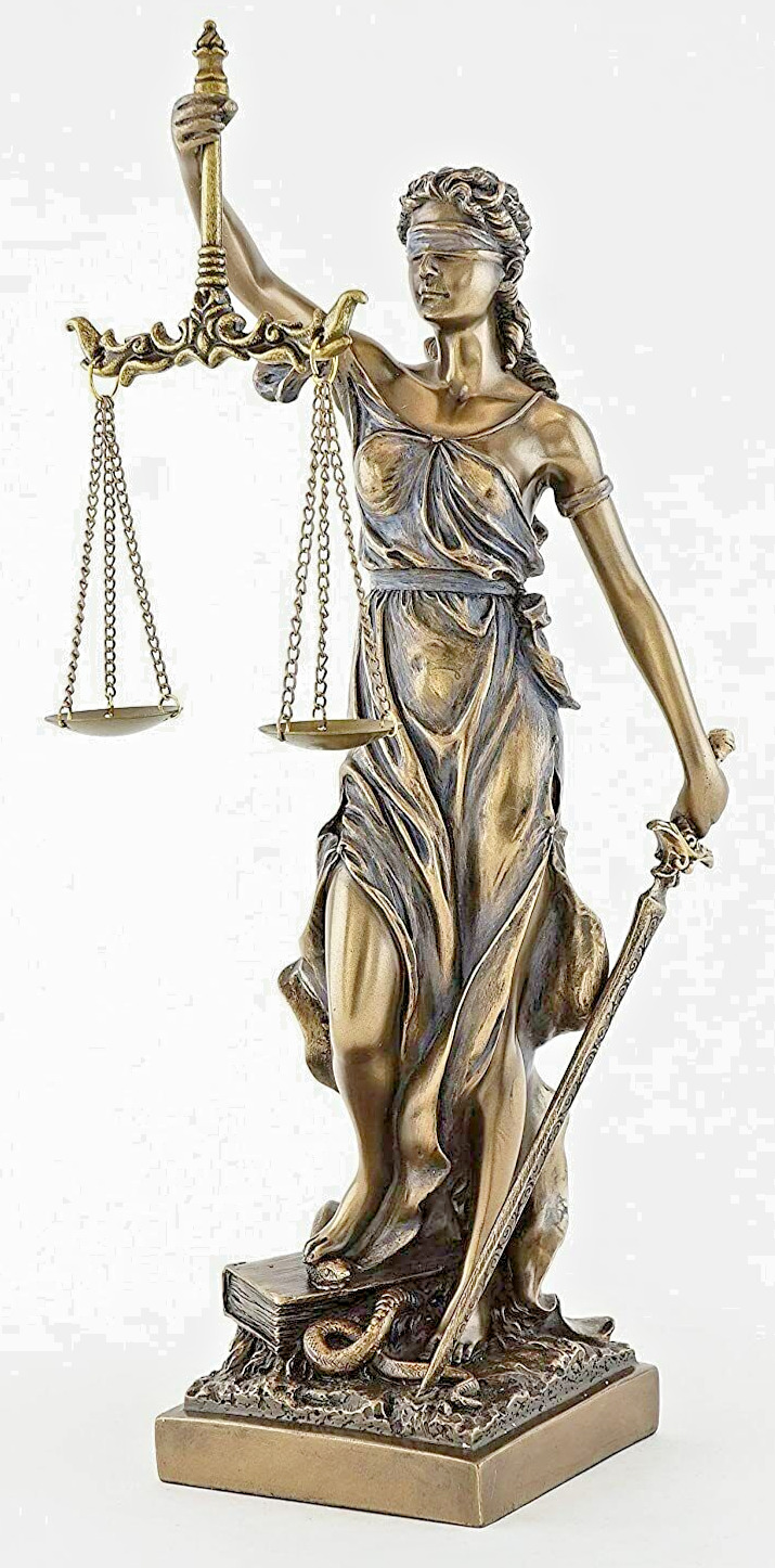 Tall 3 Feet Office Lady Scales of Justice Lawyer Statue Attorney Judge BAR Gift