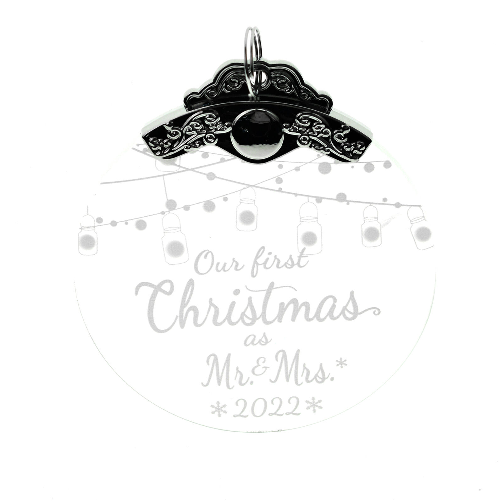 2022 Our First Christmas as Mr Mrs Married Newlywed Keepsake Wedding Decoration~