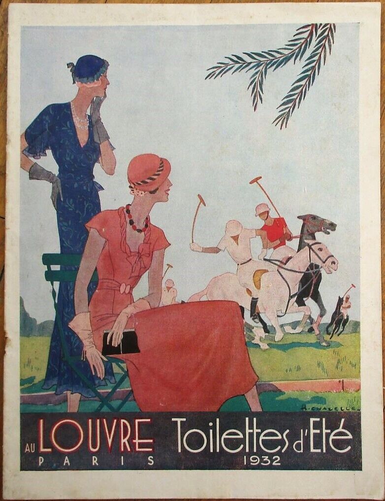 Art Deco French 1932 Women's Clothing Trade Catalog, Polo Cover - Paris, France