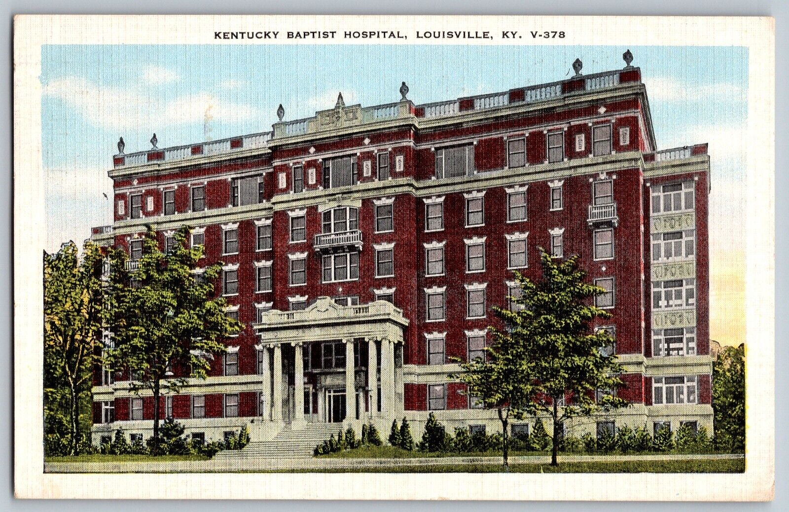 Louisville, Kentucky KY - Kentucky Baptist Hospital - Vintage Postcard - Posted