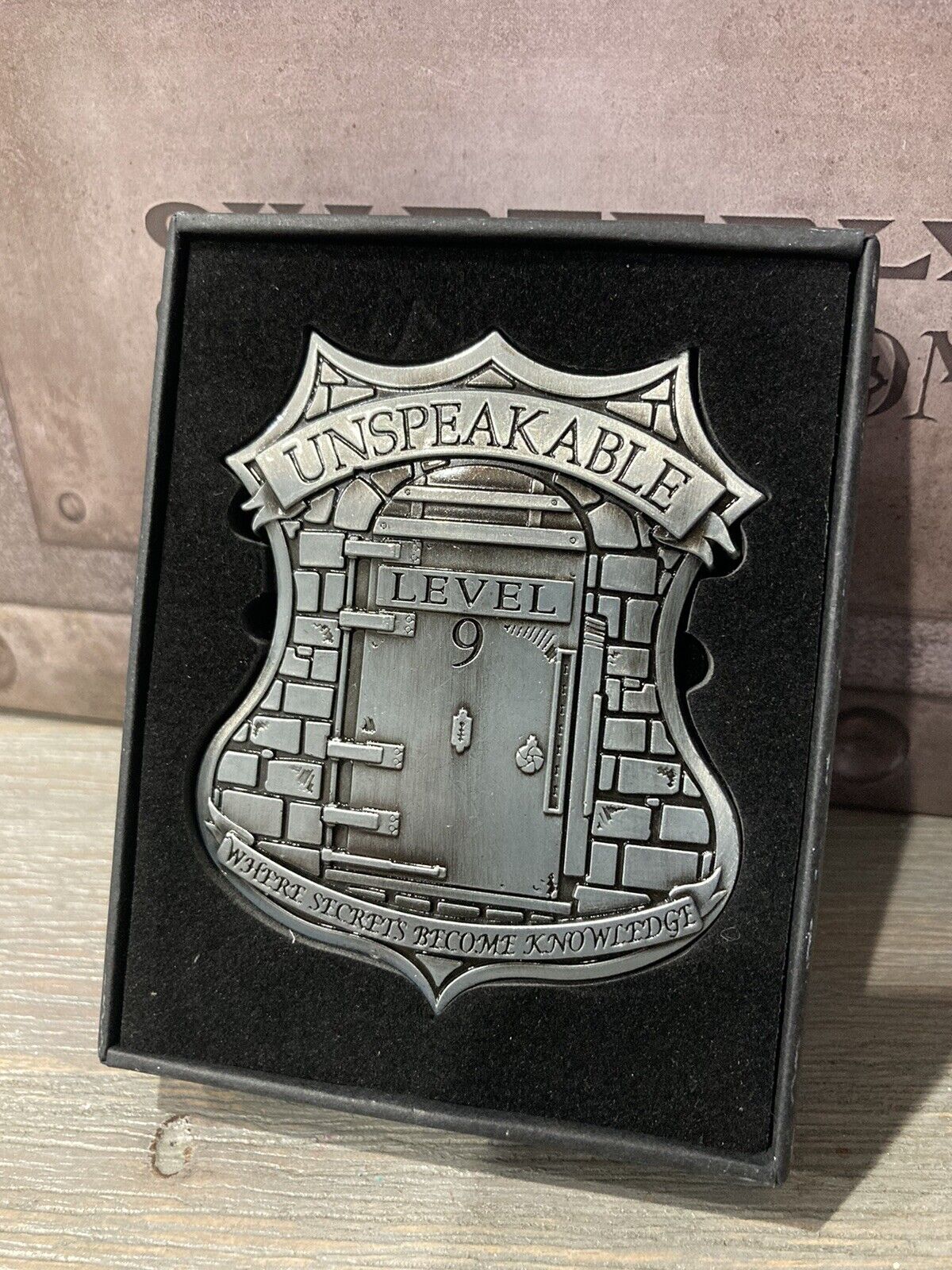 Harry Potter Unspeakable Badge Wizarding Trunk BRAND NEW