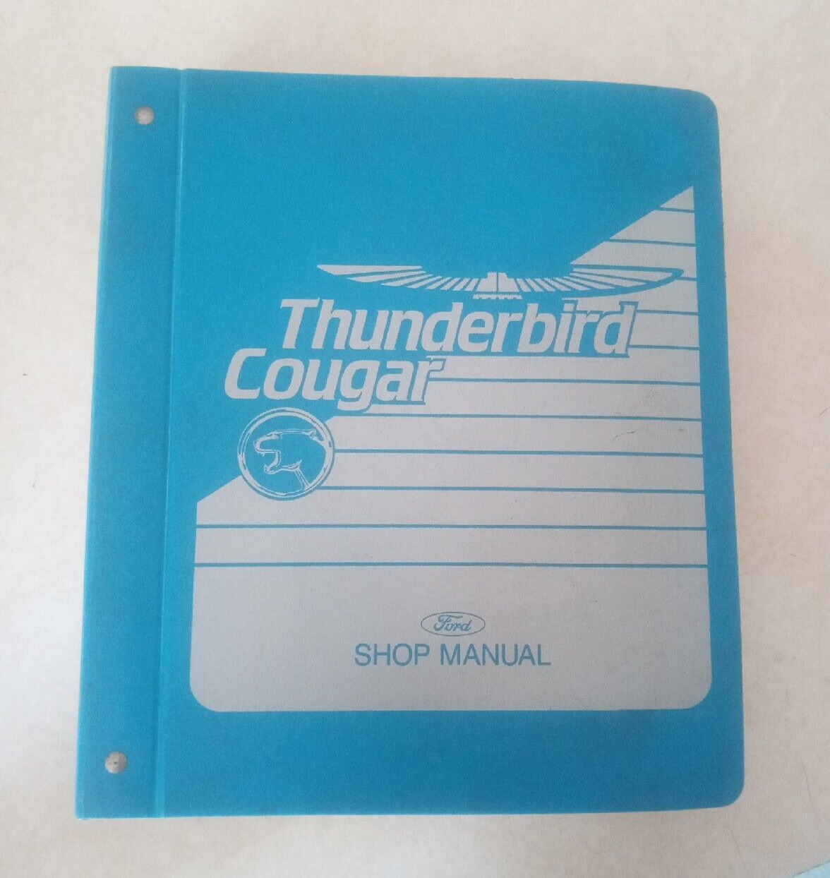 Vintage 1989 Ford Thunderbird Mercury Cougar Dealership Service Manual Binder