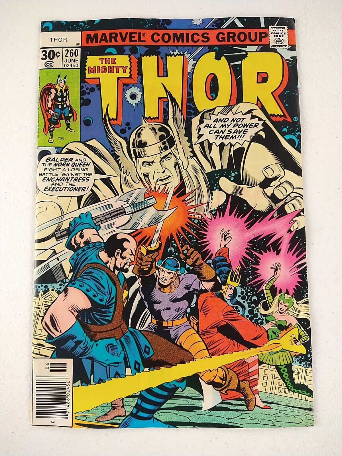 The Mighty Thor #260 (1977 Marvel Comics) VF+ Balder the Brave, Enchantress