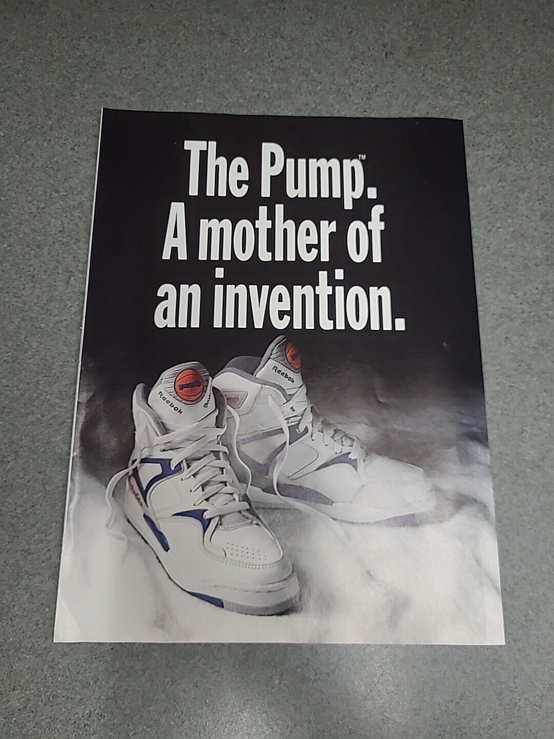 1990 Vintage Print Ad Reebok the Pump 6 Page  basketball shoes 