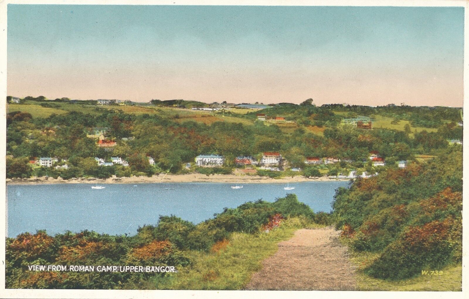 BANGOR – View from Roman Camp – Upper Bangor – Wales