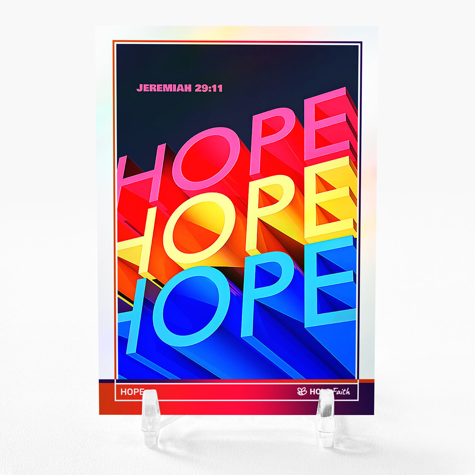 HOPE Jeremiah 29:11 Card 2024 GleeBeeCo Holo Faith #HPJR - Jaw-dropping