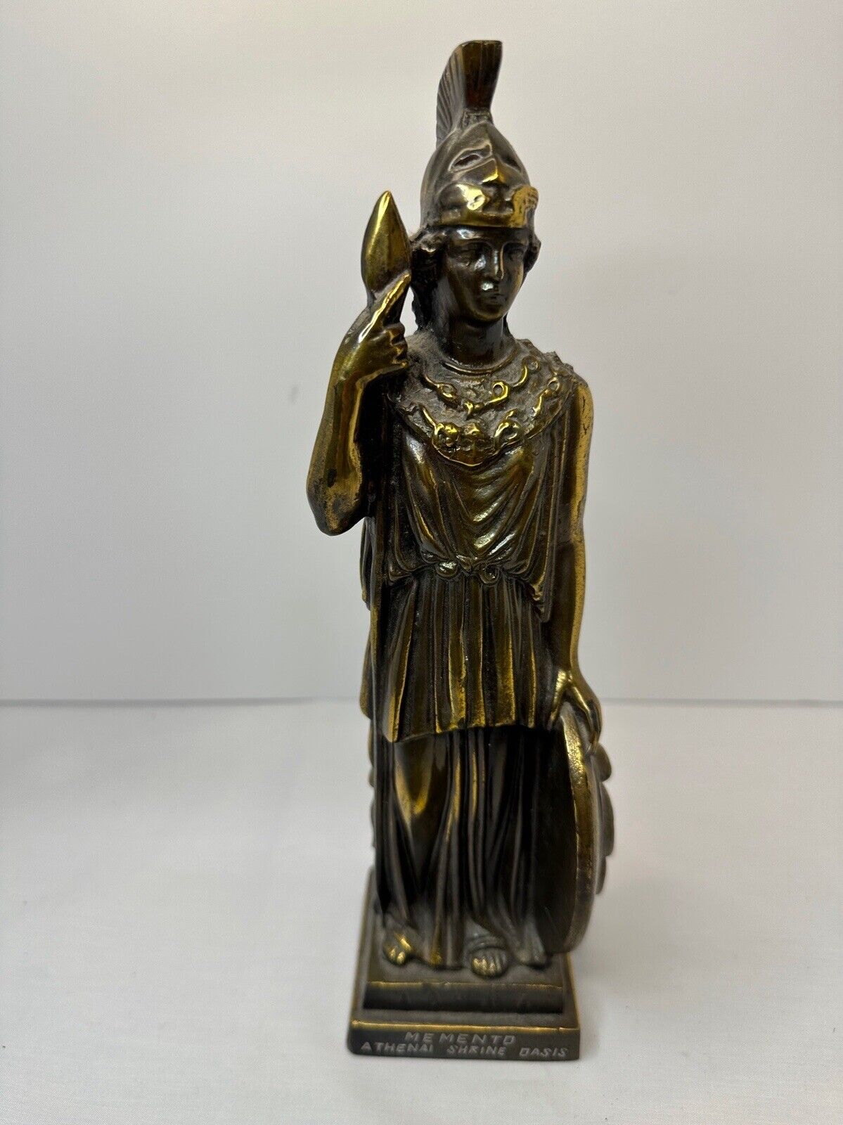 Art Deco Copper 1930\'s Minerva Roman goddess of wisdom, justice law, victory