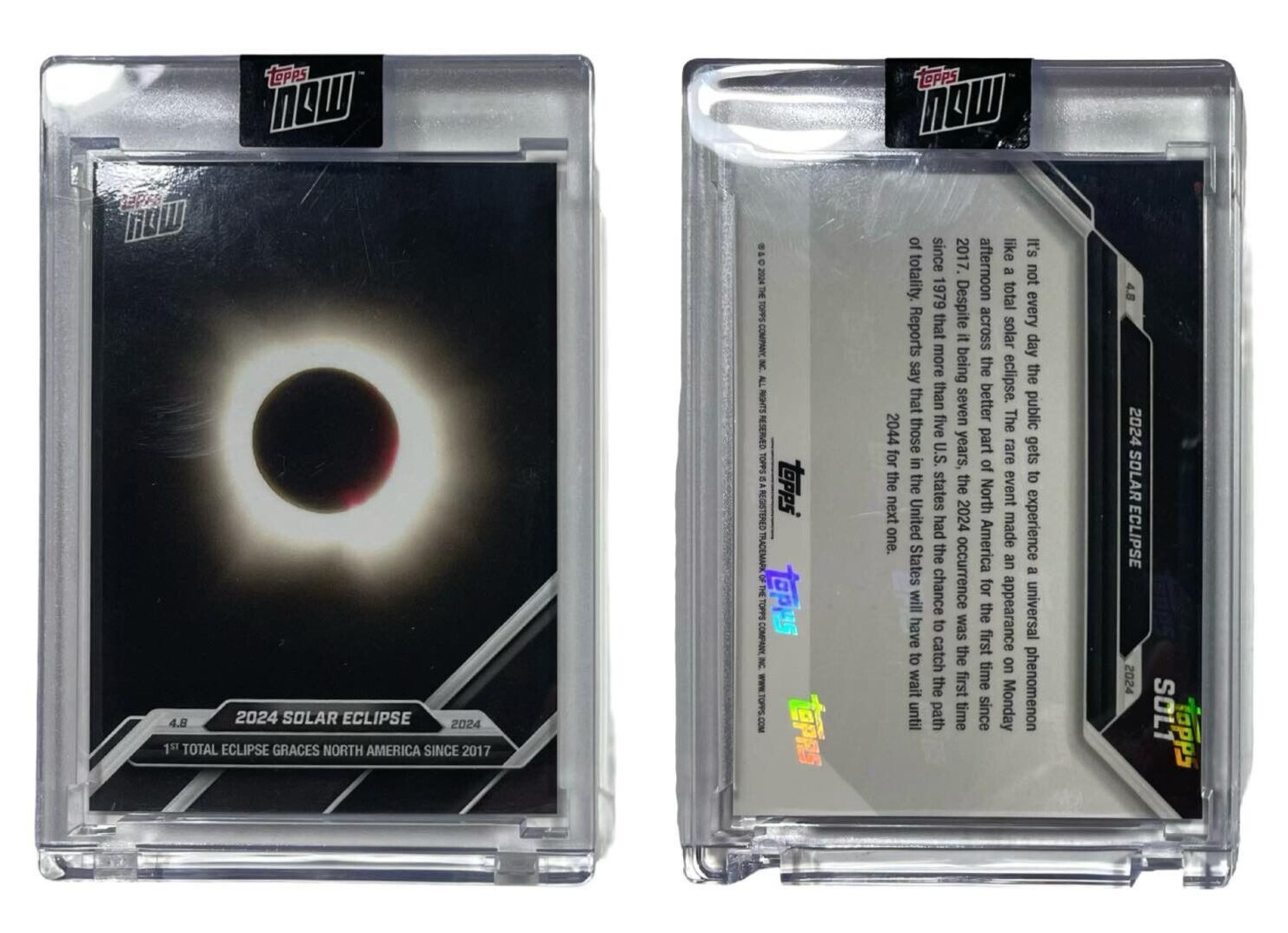 2024 TOPPS NOW Solar Eclipse 1st Total Eclipse Since 2017 #SOL1 (QTY)