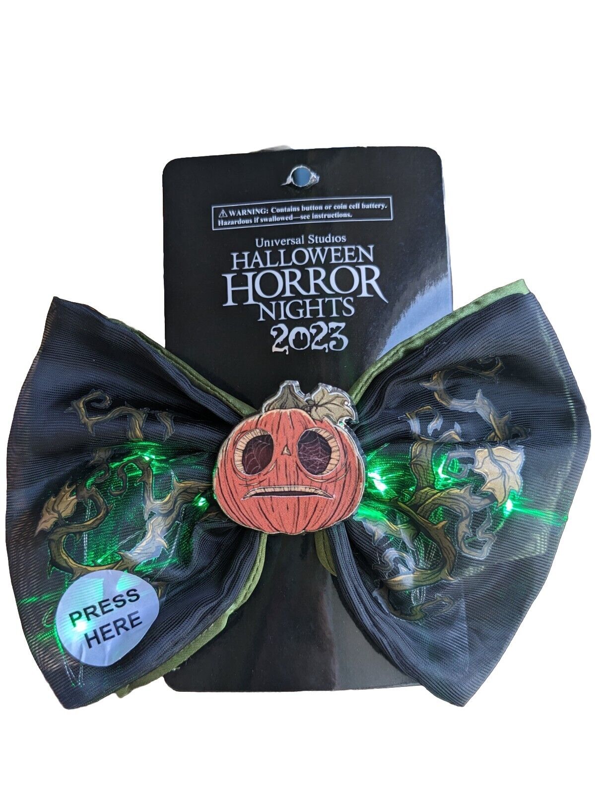 2023 Universal Studios Florida Halloween Horror Nights HHN Lil Boo Hair Clip Bow