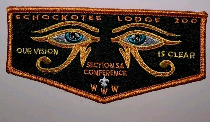 Echockotee Lodge 200 2020 Section S-4 Conference Host flap (ORG border)