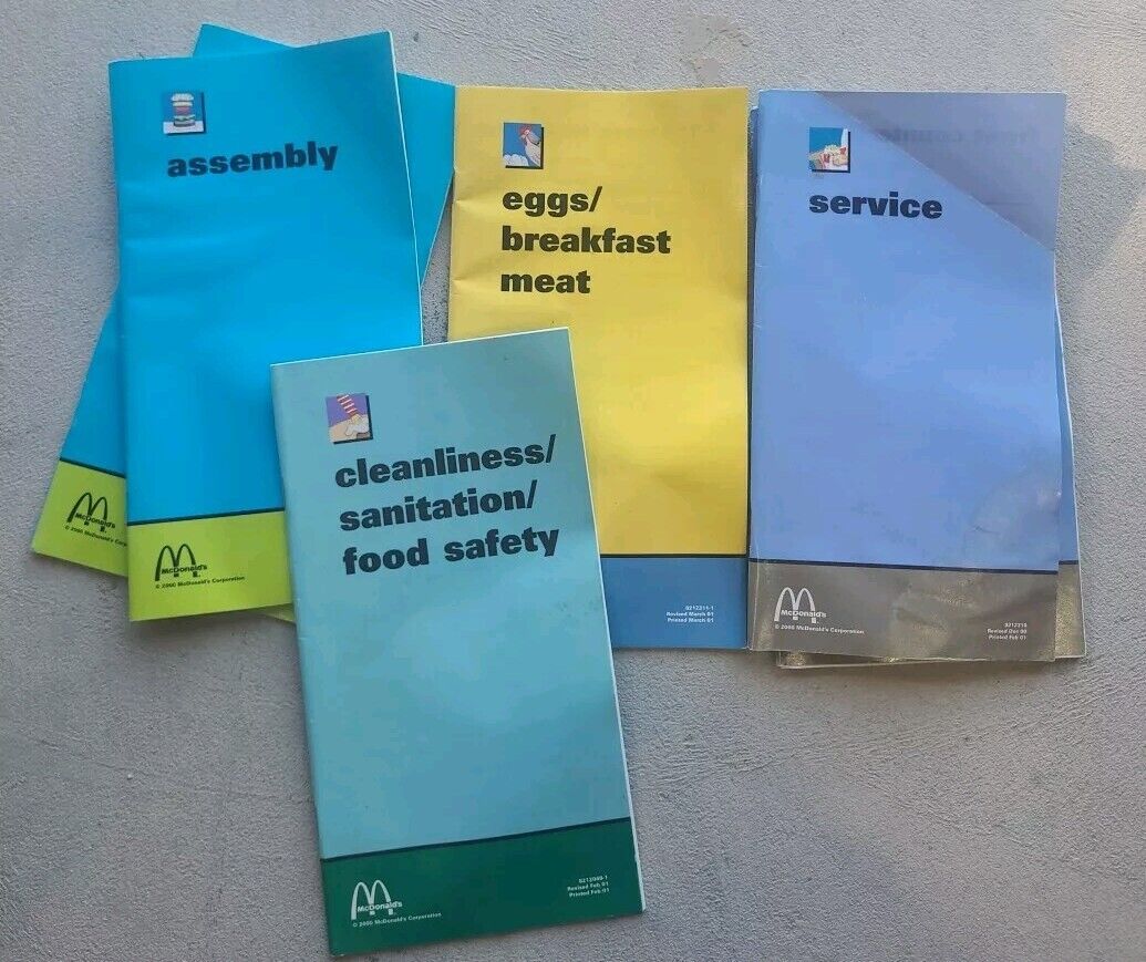 2000\'s McDonald\'s Employee Training Books