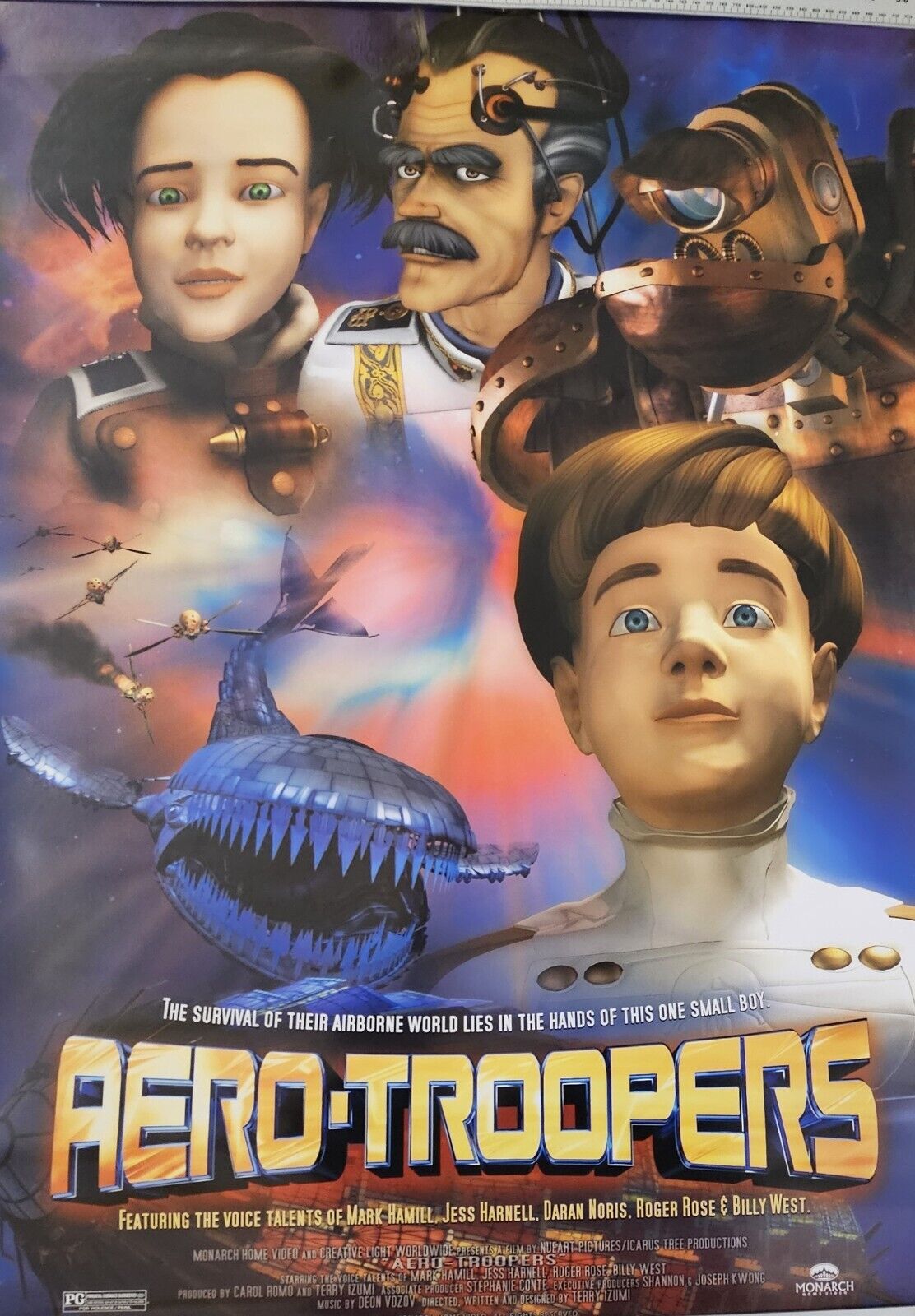 Very rare Animated Aero-Troopers  27 39.45  movie poster