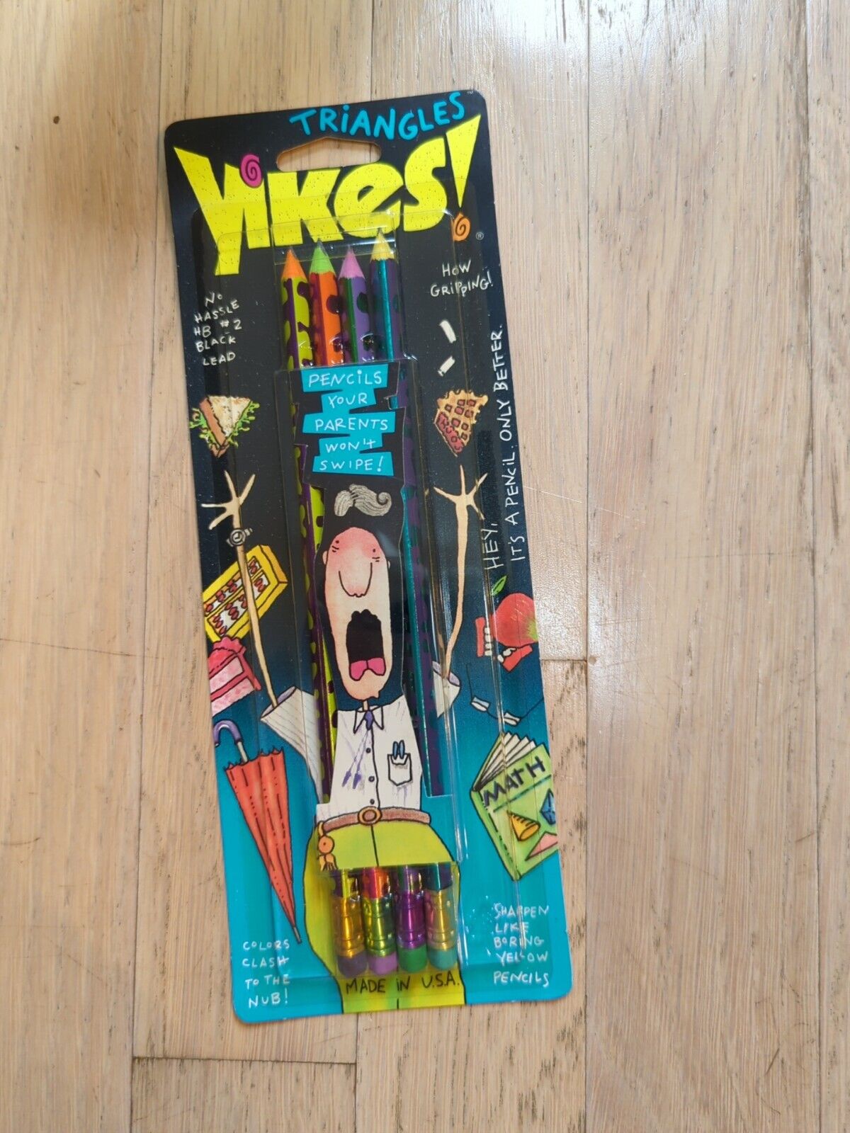 Vintage Yikes Triangle 90s Pencils Parents Won’t SwIpe Empire Berol NOS