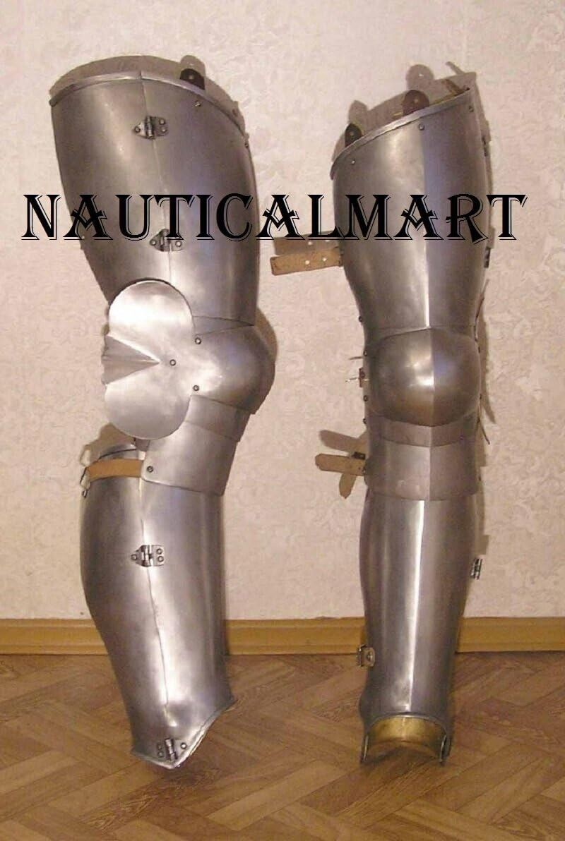 NauticalMart Steel Greaves Medieval LARP Armor Leg Guard