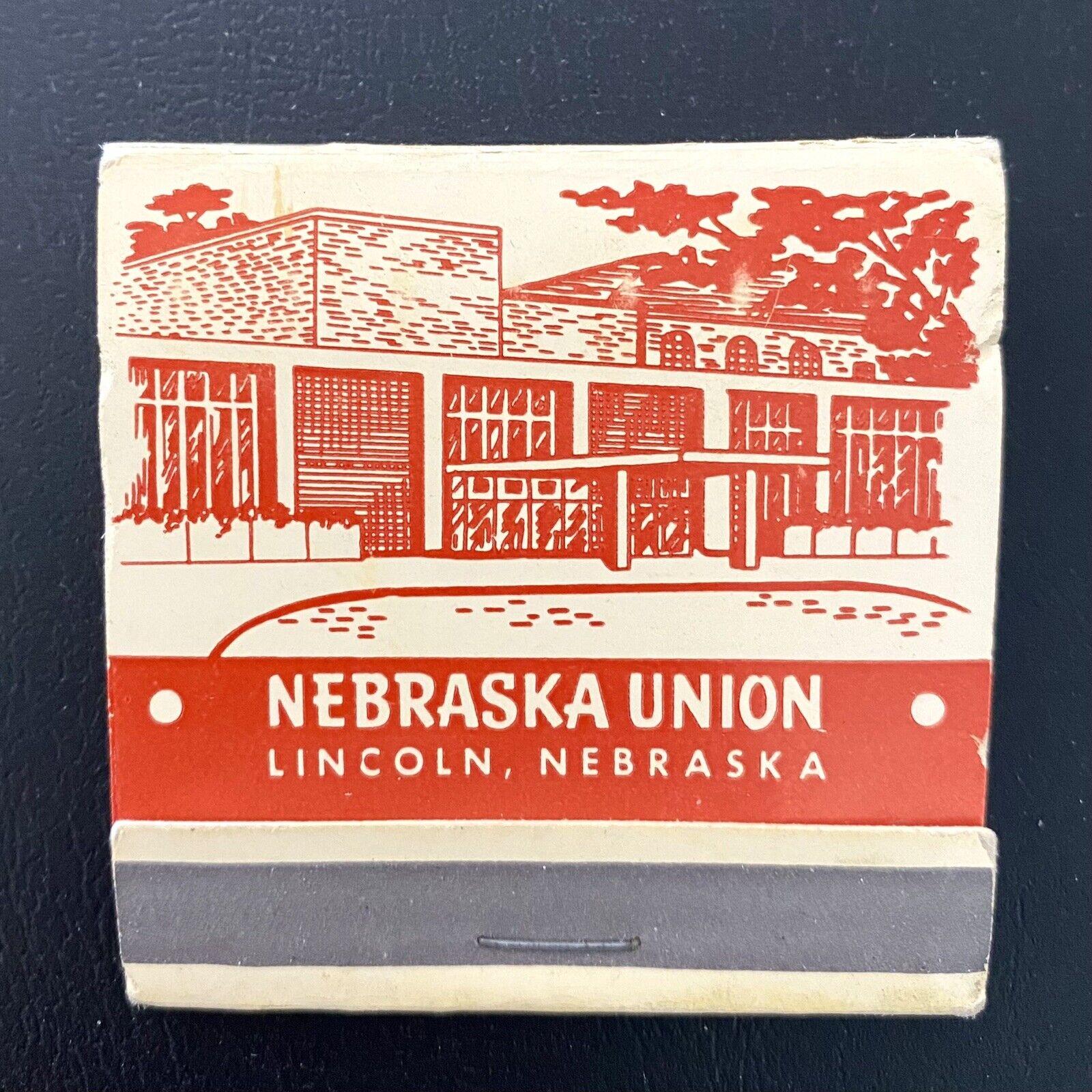 Vintage 1960’s Unused Nebraska Union At The Cornhusker Campus Matchbook