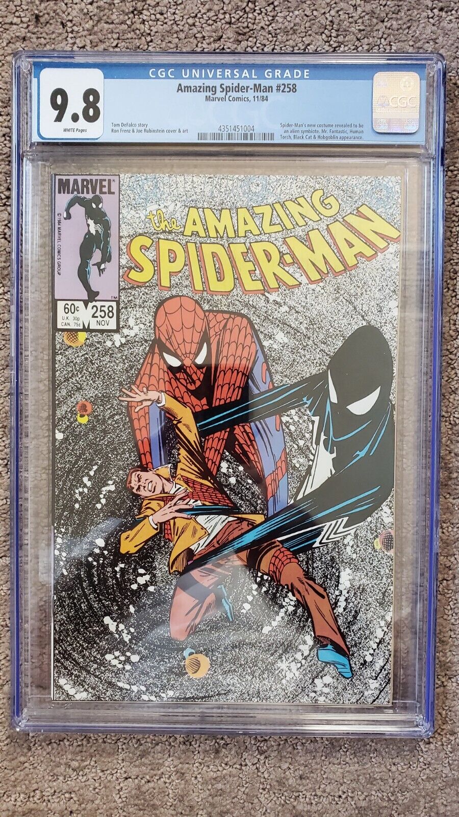 Amazing Spiderman 258 CGC 9.8
