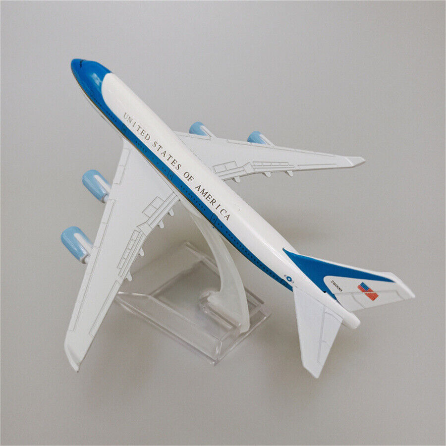 16cm USA Air Force ONE Boeing B747 Airlines Alloy Metal Airplane Model Plane