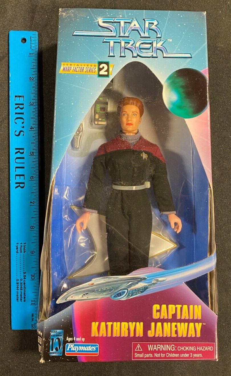 1997 Playmates Star Trek Captain Kathryn Janeway Figure New Sealed (NH) 61023