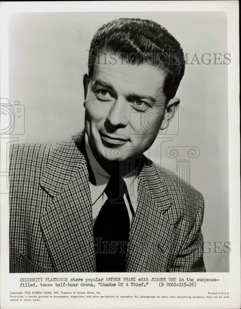 1956 Press Photo Actor Arthur Franz, Star of \