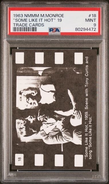 1963 NMMM MARILYN MONROE SOME LIKE IT HOT 1959 #18 PSA 9 POP 4, NONE HIGHER