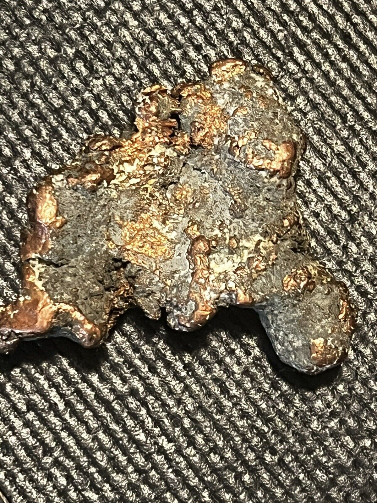 ALASKAN GOLD &COPPER Cluster 1.42lbs🔥.FROM THE FAMOUS COPPER RIVER In SC AK