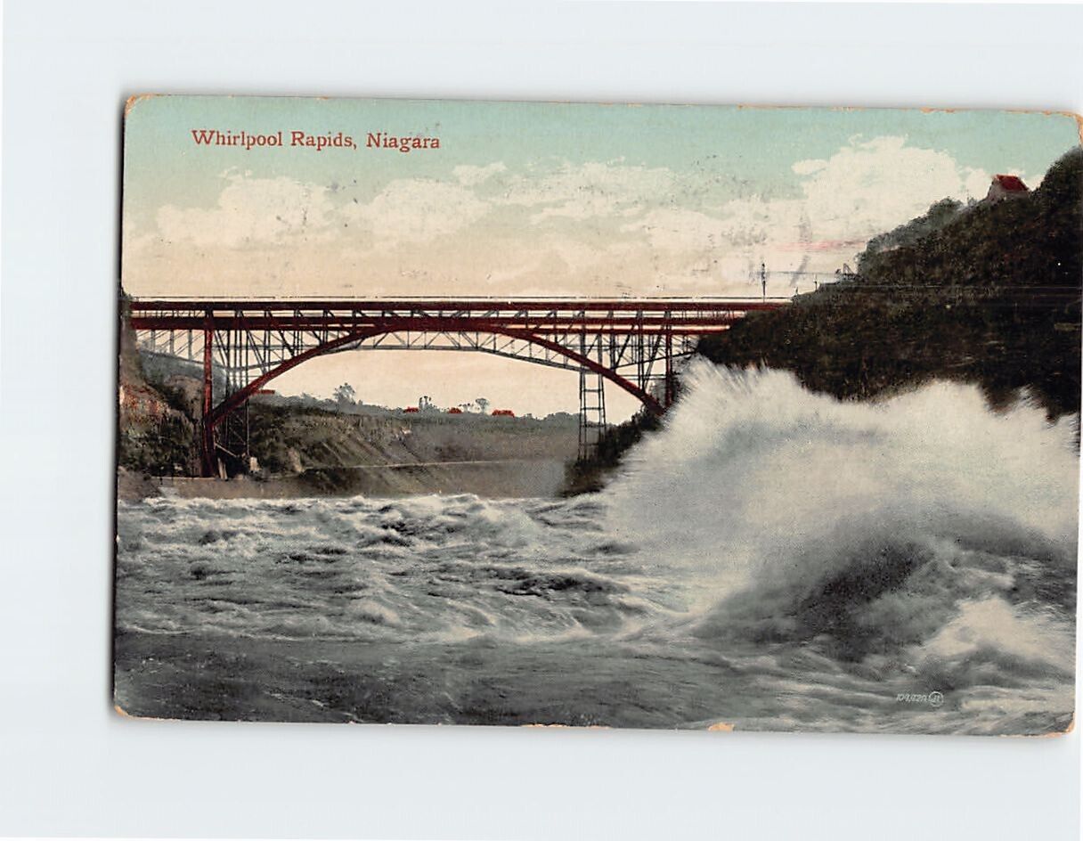 Postcard Whirlpool Rapids Niagara North America