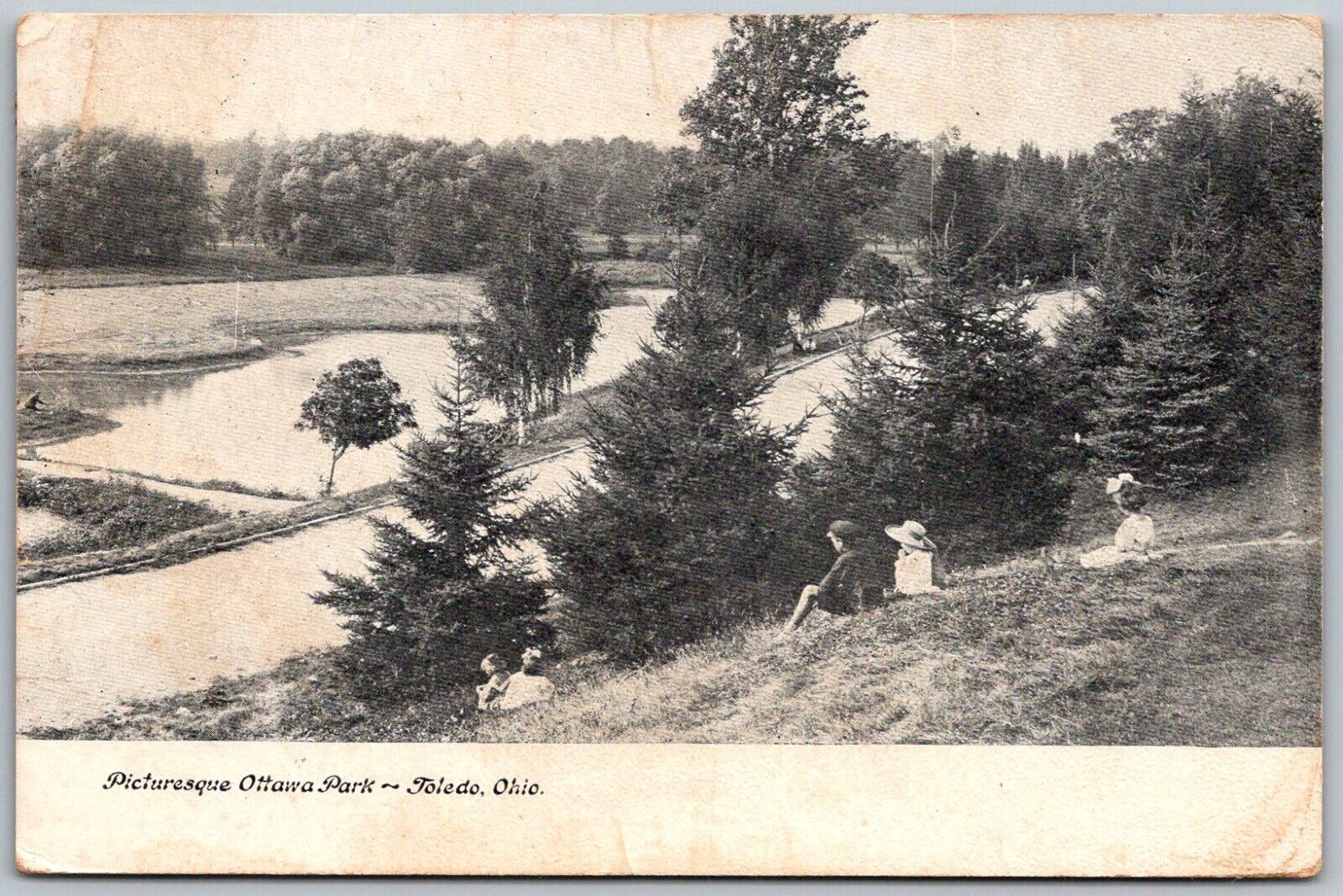 Toledo Ohio c1907 Postcard Picturesque Ottawa Park