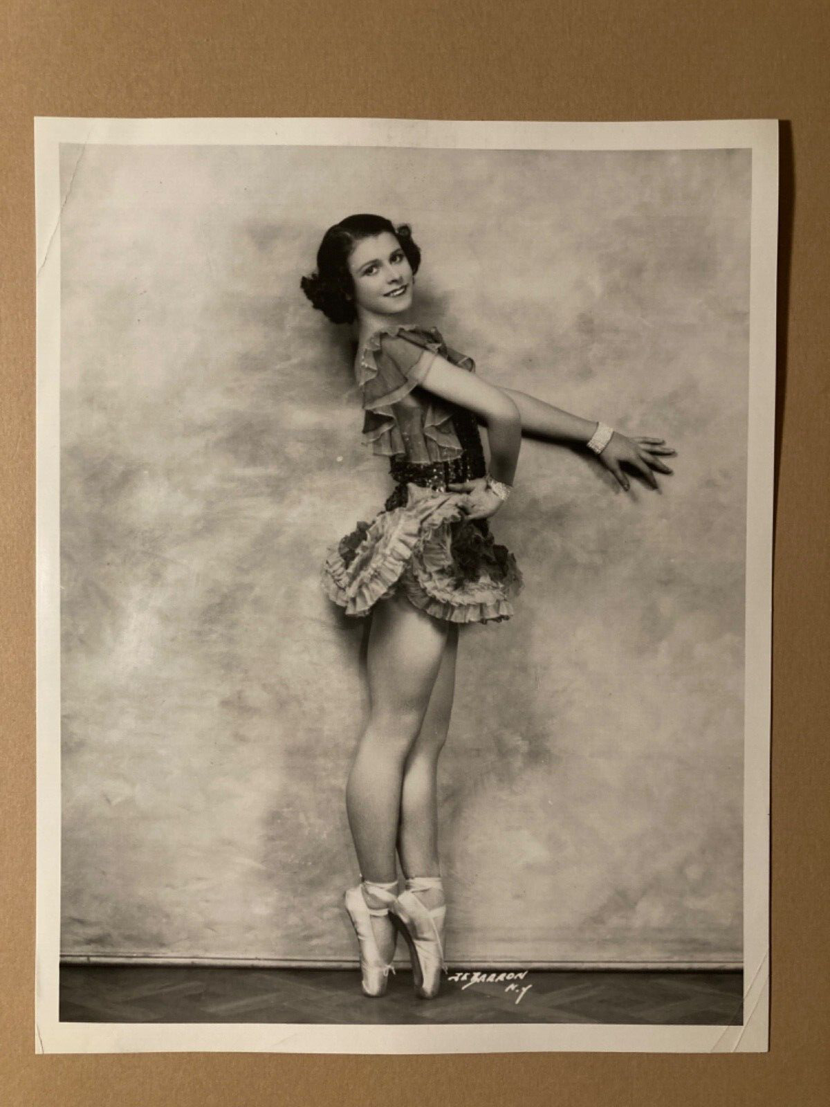 Rare Ballet photo acrobatic dancer Gloria Gilbert by DeBarron Studio NYC 1930’s