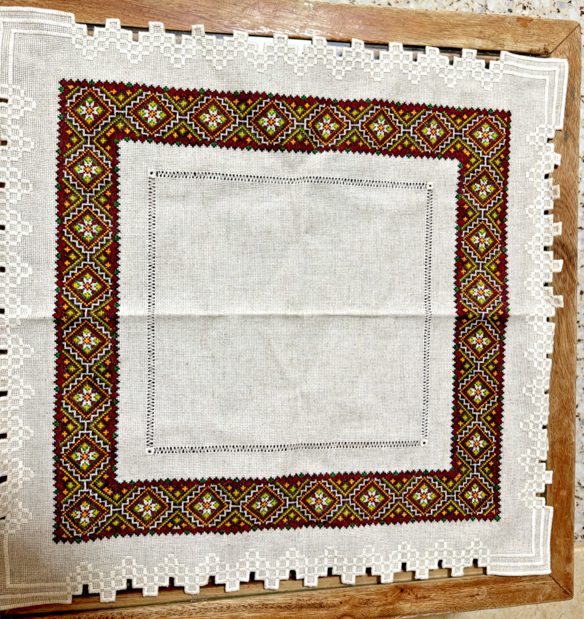 Ethnic Ukrainian Handmade tablecloth