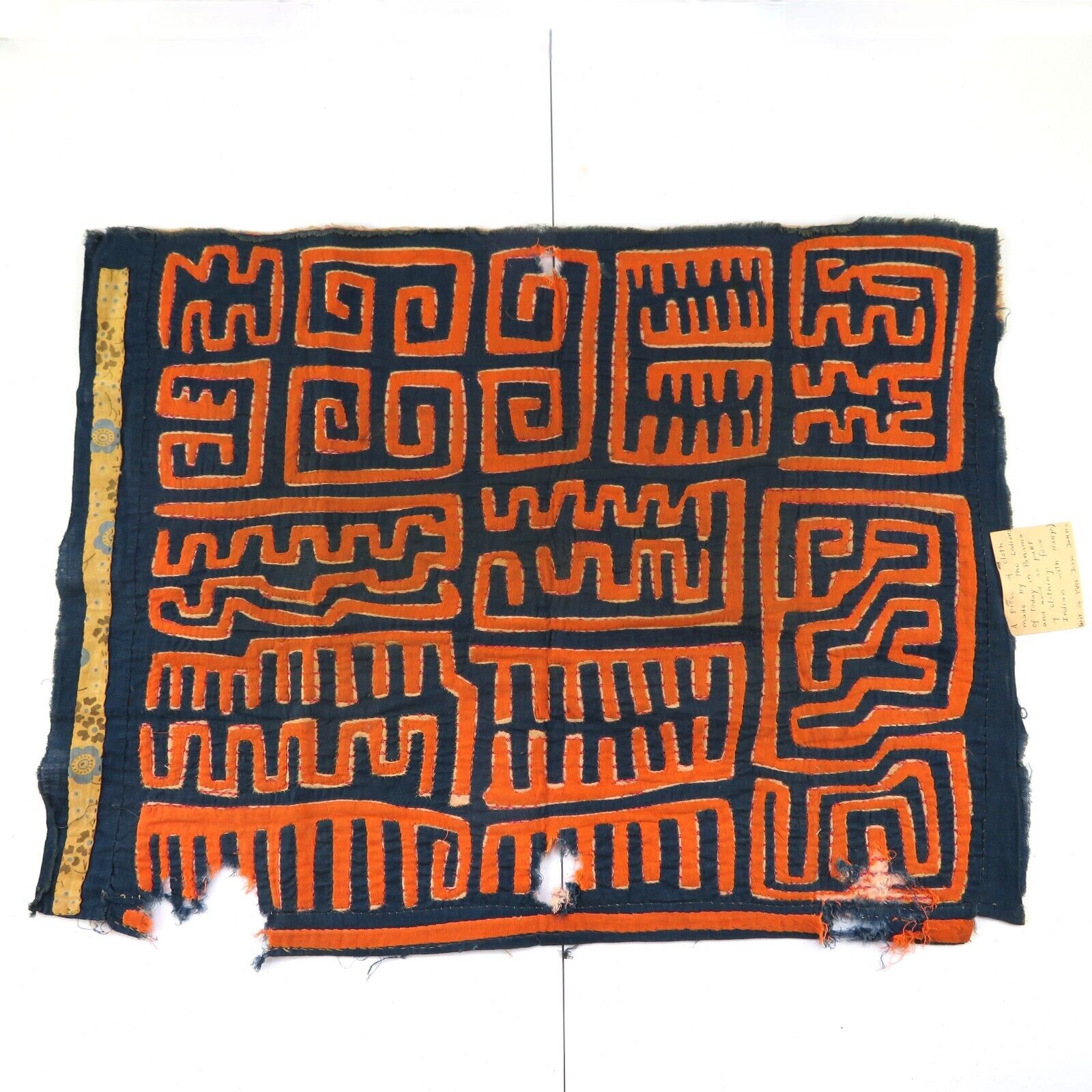 Antique Kuna Mola Reverse Applique Textile Art Panama 23\