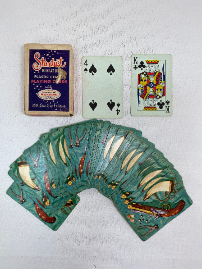 1960s Stardust Mini Playing Cards - Authentic Retro Card Deck