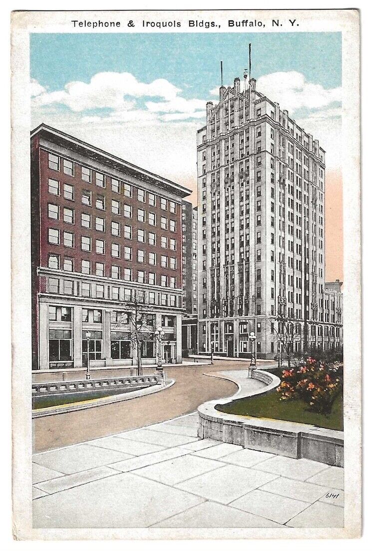 Buffalo New York c1920\'s Telephone and Iroquois Buildings