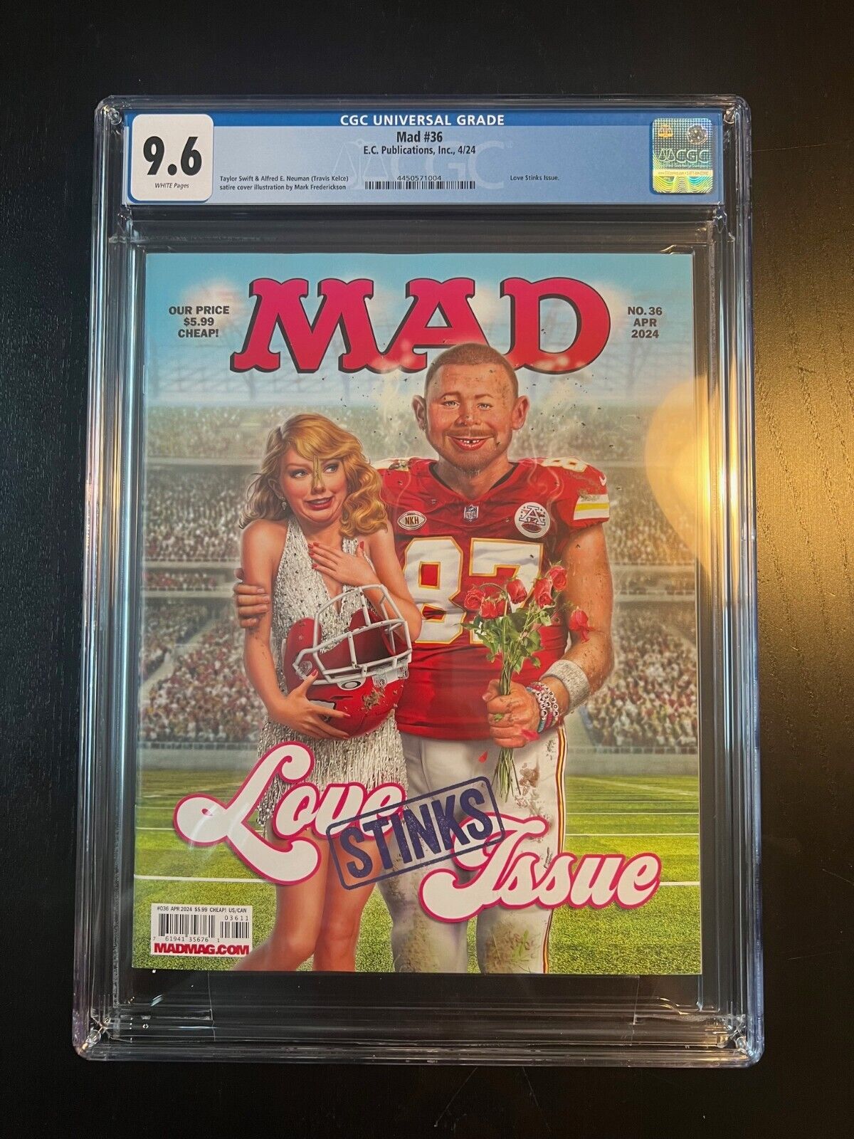 Mad Magazine #36 1st print - CGC 9.6 - Taylor Swift - Love Stinks Issue